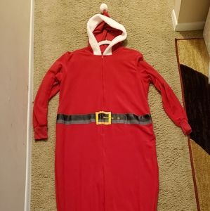 Santa Hiliday #FamJams XL one peice pajamas